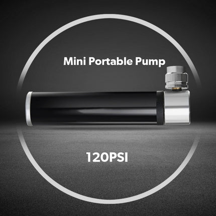 Manual Mini Portable Bicycle Aluminum Alloy Pump+ Glue-free Tire Patch + Fish-shaped Tire Lever