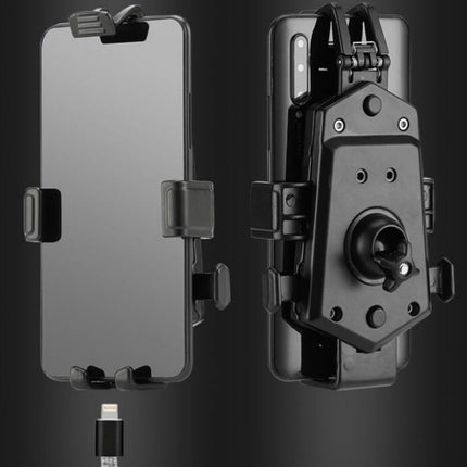 Bicycle Mobile Phone Holder Can Rotate And Adjust Fixed Aluminum Alloy Bracket Automatic Grab Bracket