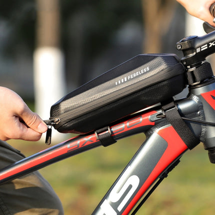 West Biking EVA Hard Shell Bicycle Front Bag Mountain Road Bike Front Beam Bag Riding Equipment