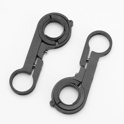 BG-798 30cm Bicycle Extension Bracket Double Rod Aluminum Flashlight Stopwatch Headlight Expansion Bracket