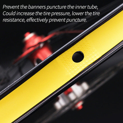 10 PCS Road Mountain Bike Anti-Stab Tire Pad Bicycle Wheel Set PVC Spoke Lining Tape