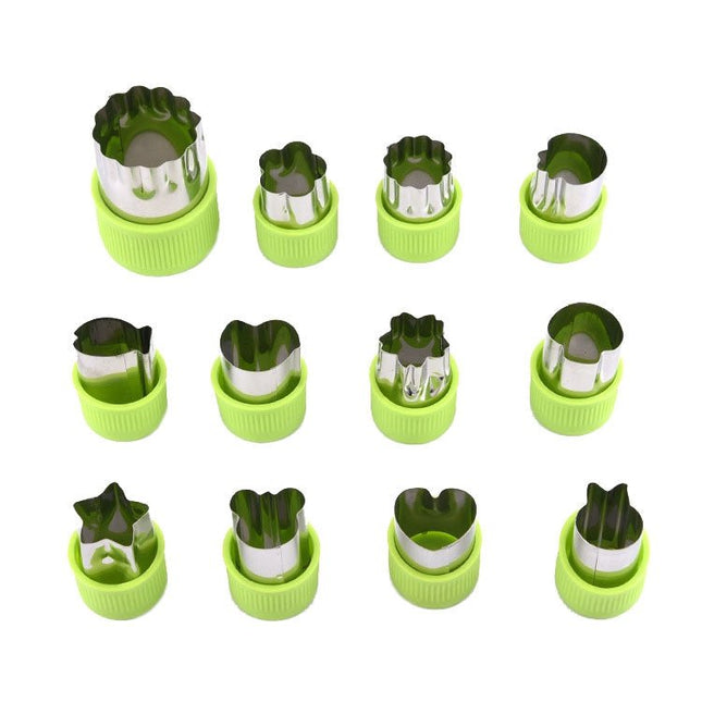 0 - 98 12 in 1 Kitchen Stainless Steel Flower Cutter - DealBuddy