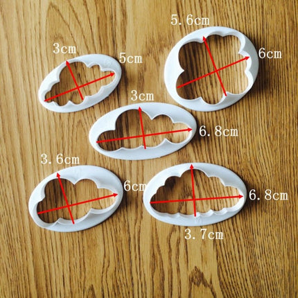 10 PCS Cake Mold Cloud Fondant Cake Decoration Printing Die Cutting Mold - DealBuddy