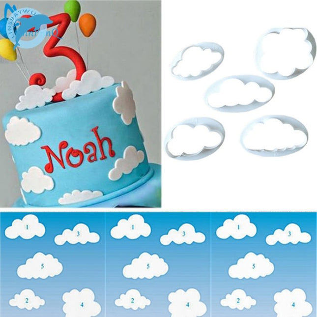10 PCS Cake Mold Cloud Fondant Cake Decoration Printing Die Cutting Mold - DealBuddy