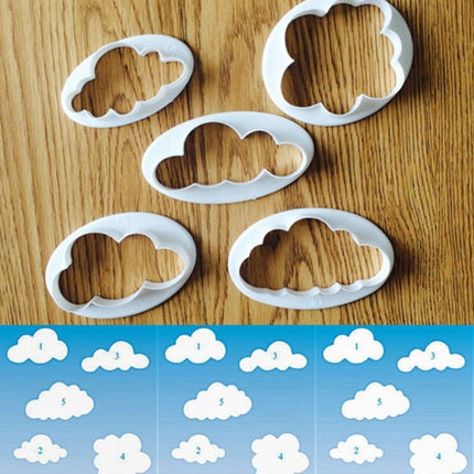 10 PCS Cake Mold Cloud Fondant Cake Decoration Printing Die Cutting Mold - DealBuddy