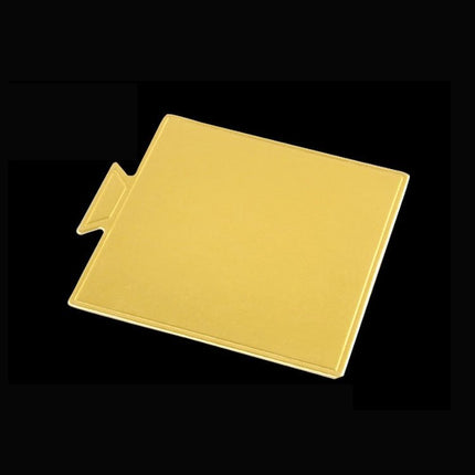 100 / Pack Small Square Cake Cardboard Pad Thick Rigid Golden Cake Mousse Cake Mat - DealBuddy