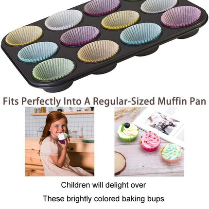 100pcs /Box Baking Utensils Cake Paper Cups Muffins Paper Cupcake Wrappers Oil - proof Chocolate Cake Tray - DealBuddy