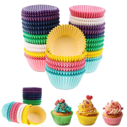 100pcs /Box Baking Utensils Cake Paper Cups Muffins Paper Cupcake Wrappers Oil - proof Chocolate Cake Tray - DealBuddy