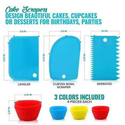 106 in 1 Cake Turntable Set Stainless Steel Decorating Mouth Cake Decorating Baking Tool - DealBuddy