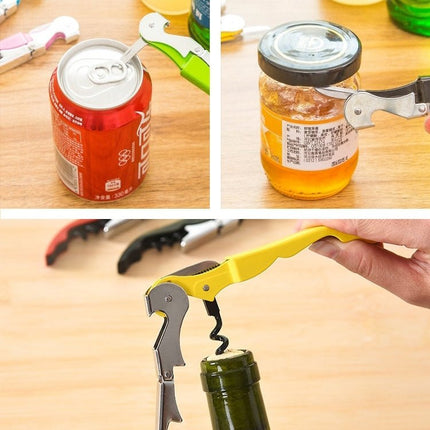 10pcs Multi - function Sea Horse Pattern Stainless Wine Bottle Opener, Can Opener Bottle Opener, Random Color Delivery - DealBuddy