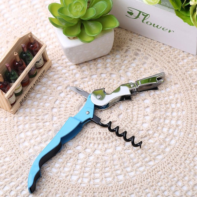 10pcs Multi - function Sea Horse Pattern Stainless Wine Bottle Opener, Can Opener Bottle Opener, Random Color Delivery - DealBuddy