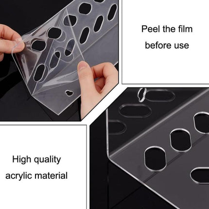 11 - Hole Acrylic Wall - Mounted Scissor Barber Tool Storage Display Stand, 1pc, 2pcs - DealBuddy