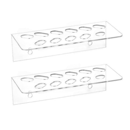 11 - Hole Acrylic Wall - Mounted Scissor Barber Tool Storage Display Stand, 1pc, 2pcs - DealBuddy