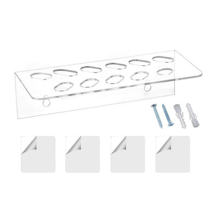 11 - Hole Acrylic Wall - Mounted Scissor Barber Tool Storage Display Stand, 1pc, 2pcs - DealBuddy