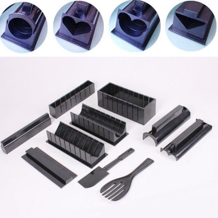 11 in 1 Sushi Mold With Sushi Knife Rice Ball Mold DIY Home Creative Sushi Roll Set - DealBuddy
