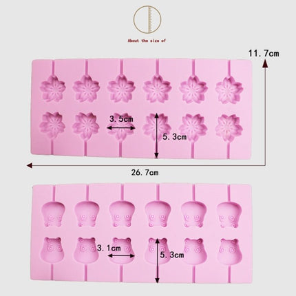12 - Capacity DIY Silicone Chocolate Molds(Lollipop Shape) - DealBuddy