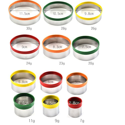 12 in 1 Stainless Steel Biscuit Cutting Set Fondant Biscuit Mold Round Cake Baking Mold - DealBuddy