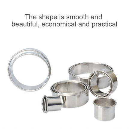 12 PCS / Set Stainless Steel Round Shape Cutting Mould Mousse Cake Doughnut Baking Tools - DealBuddy