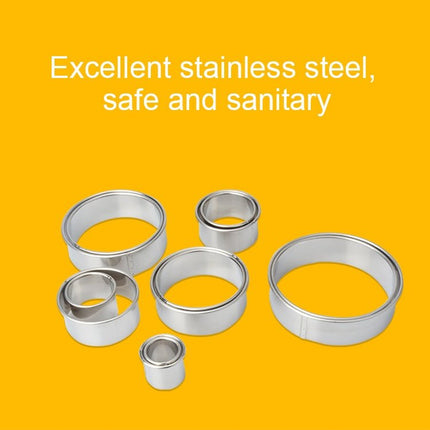 12 PCS / Set Stainless Steel Round Shape Cutting Mould Mousse Cake Doughnut Baking Tools - DealBuddy