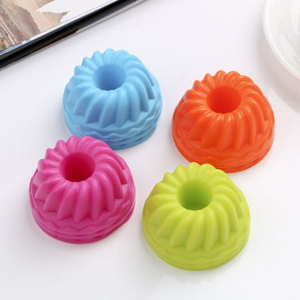 12 pcs Thread Shape Baking Jelly Mould Silicone Pudding Cupcake Muffin Donut Mold - DealBuddy