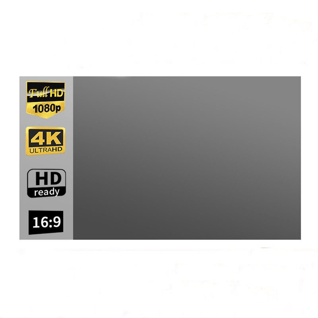 120" HD Metal Anti - Light Projector Screen – Foldable & Portable 16:9 Screen for Home & Outdoor Use - DealBuddy