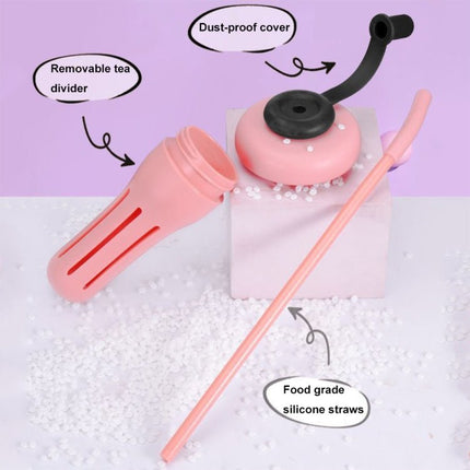 1200ml Large Capacity Lucky Belly Cup Handheld Portable Straw Cup with Tea Drain - DealBuddy