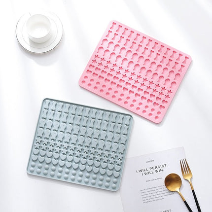 130 Grids Silicone Mat Baking Mold Mini Pet Snacks Dog Food Baking Pan Mold Biscuit Cake Mold - DealBuddy