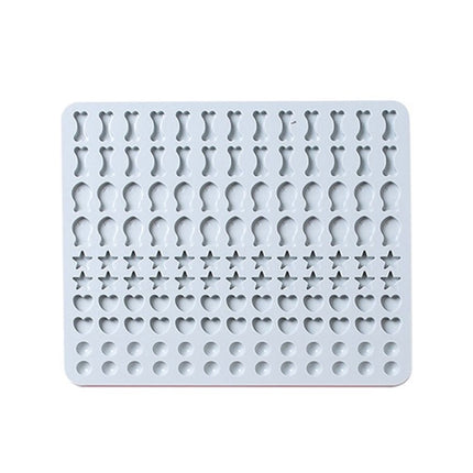 130 Grids Silicone Mat Baking Mold Mini Pet Snacks Dog Food Baking Pan Mold Biscuit Cake Mold - DealBuddy
