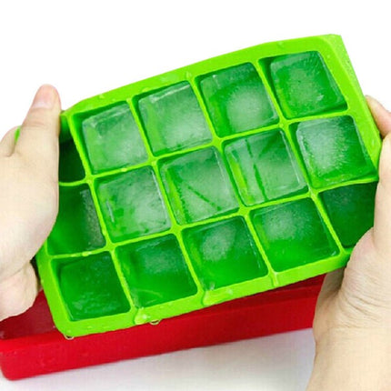 15 Grids DIY Big Ice Cube Mold Square Shape Silicone Ice Tray Fruit Ice Cream Maker - DealBuddy