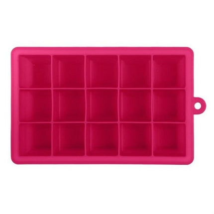 15 Grids DIY Big Ice Cube Mold Square Shape Silicone Ice Tray Fruit Ice Cream Maker - DealBuddy