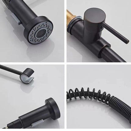 Premium Kitchen Faucet – 360° Swivel, Single Lever, Pull-Out Spray