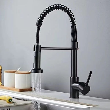 Premium Kitchen Faucet – 360° Swivel, Single Lever, Pull-Out Spray