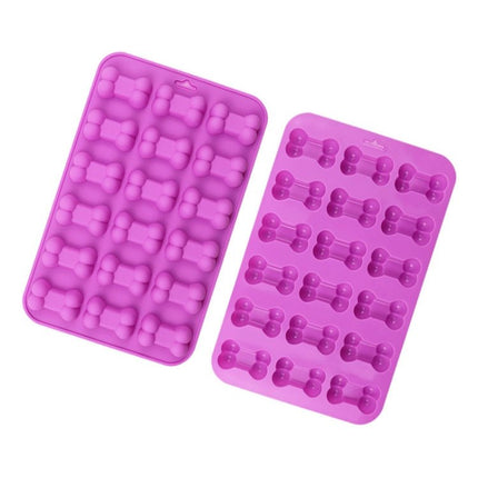18 Grids Dog Bone Silicone Baking Cake Molds DIY Fire Paint Wax Mould - DealBuddy