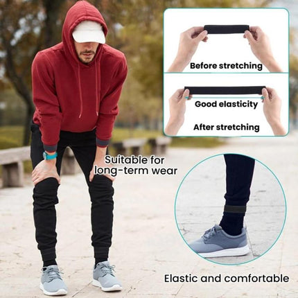 1pair Reflective Pants Cinch Strap For Cycling Sports Pants Garter Leg Band - DealBuddy