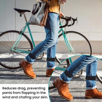 1pair Reflective Pants Cinch Strap For Cycling Sports Pants Garter Leg Band - DealBuddy