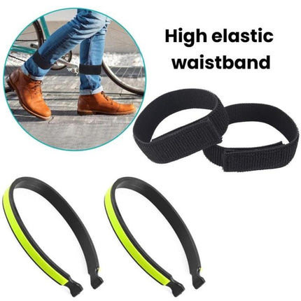 1pair Reflective Pants Cinch Strap For Cycling Sports Pants Garter Leg Band - DealBuddy