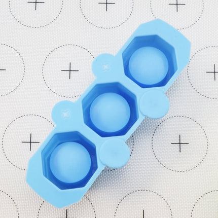 2 PCS 3 Grid Silicone Diamond Ice Tray Succulent Flower Pot Mold DIY Plaster Mold - DealBuddy