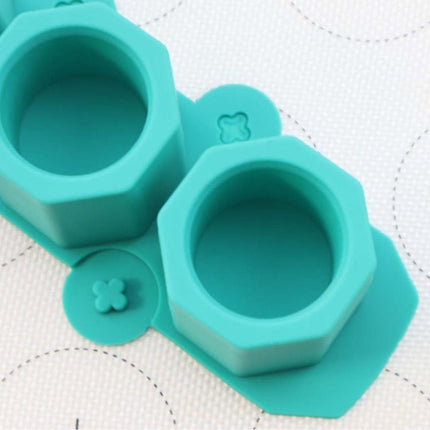 2 PCS 3 Grid Silicone Diamond Ice Tray Succulent Flower Pot Mold DIY Plaster Mold - DealBuddy