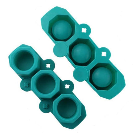 2 PCS 3 Grid Silicone Diamond Ice Tray Succulent Flower Pot Mold DIY Plaster Mold - DealBuddy