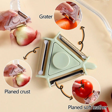 2 PCS 3 in 1 Peeler Vegetable And Fruit Peeler - DealBuddy