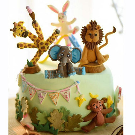 2 PCS 3D Animal Shape Silicone Form Fondant Cake Biscuit Molds - DealBuddy