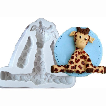 2 PCS 3D Animal Shape Silicone Form Fondant Cake Biscuit Molds - DealBuddy
