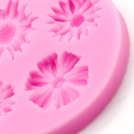 2 PCS 3D Flower Silicone Molds Fondant Craft Cake Candy Chocolate Ice Pastry Baking Tool - DealBuddy