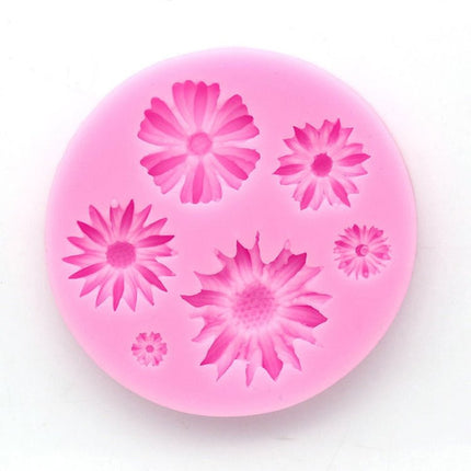 2 PCS 3D Flower Silicone Molds Fondant Craft Cake Candy Chocolate Ice Pastry Baking Tool - DealBuddy