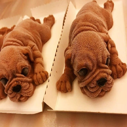 2 PCS 4 Inch Shapi Dog Mousse Cake Silicone Mold 3D Stereo Ice Cream Mold Dirty Dog Chocolate Mold - DealBuddy