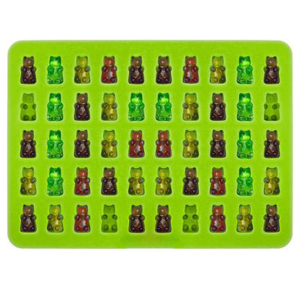 2 PCS 50 Holes Small Bear Chocolate Tray Silicone Mold Cookie Mold Candy Mold, Random Color Delivery, Size: 19*13.7*1cm - DealBuddy