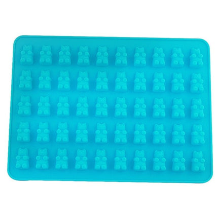 2 PCS 50 Holes Small Bear Chocolate Tray Silicone Mold Cookie Mold Candy Mold, Random Color Delivery, Size: 19*13.7*1cm - DealBuddy