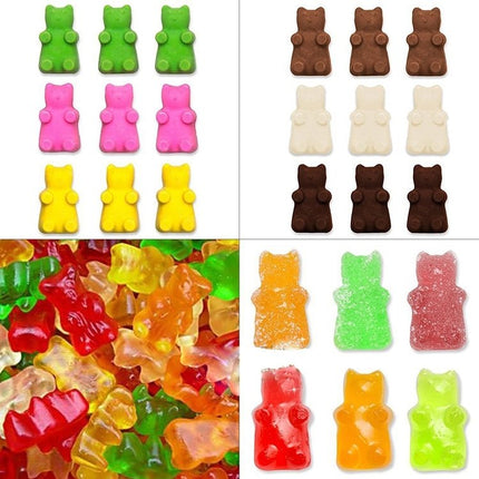 2 PCS 50 Holes Small Bear Chocolate Tray Silicone Mold Cookie Mold Candy Mold, Random Color Delivery, Size: 19*13.7*1cm - DealBuddy