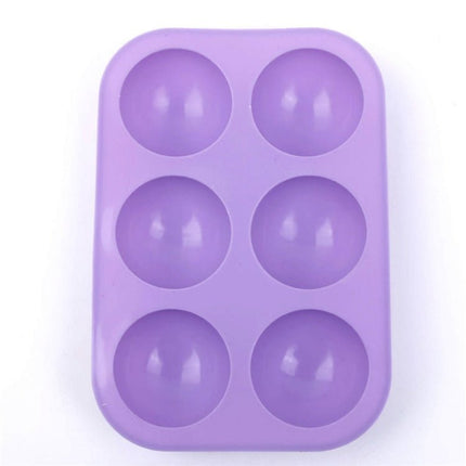 2 PCS 6 Even Small Semi - Circular Silicone Cake Mold Jelly Scented Candle Plaster Mold - DealBuddy