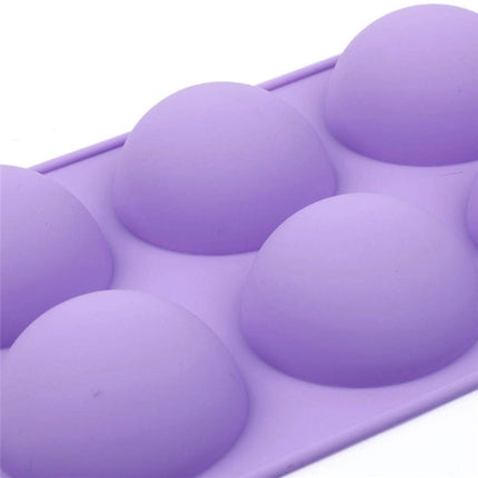 2 PCS 6 Even Small Semi - Circular Silicone Cake Mold Jelly Scented Candle Plaster Mold - DealBuddy